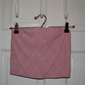 Urban Outfitters Pink Textured Crop Top